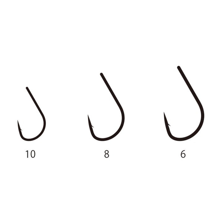 Gamakatsu WORM HOOK CONTACT MASTE #8 (11 pcs/pack) NSB