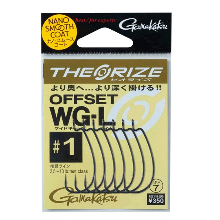 Gamakatsu THEO RISE OFFSET WG-L #1 (7 pcs/pack)