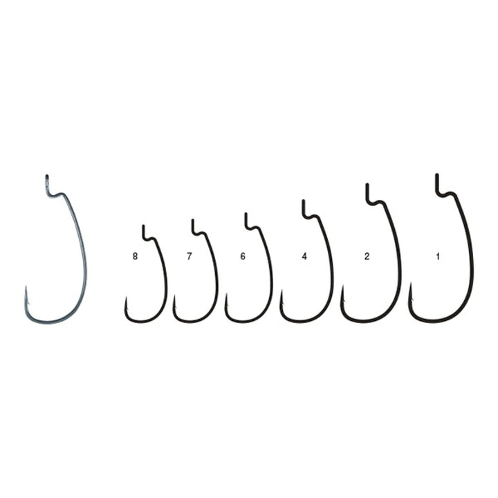 Gamakatsu THEO RISE OFFSET WG-L #1 (7 pcs/pack)