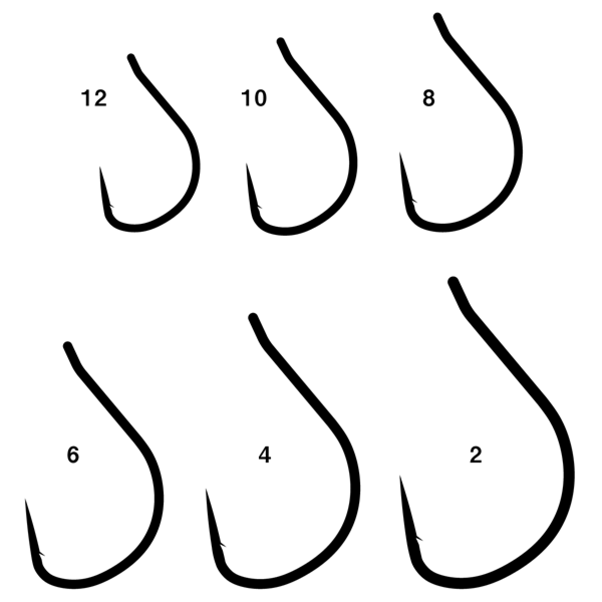 Gamakatsu THEO RISE HANGER FC-L #12 (8 pcs/pack) NSC