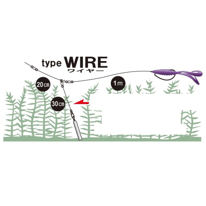 Gamakatsu RUN＆GUN CAROLINA TYPE WIRE #4/0 - 4 RG109 (2 pcs/pack)