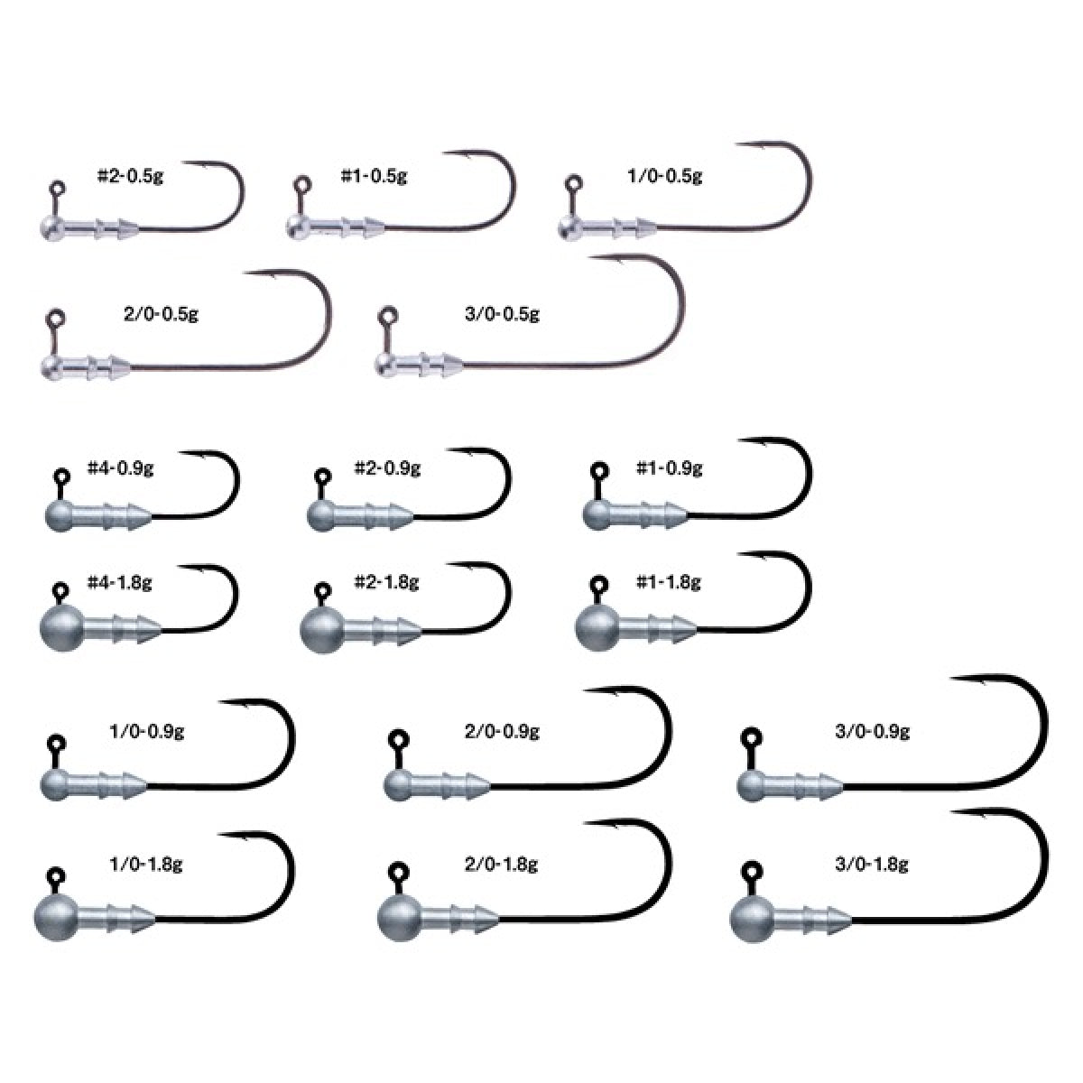 Gamakatsu HORIZON HEAD #4, 1.8g 68690 (4 pcs/pack)