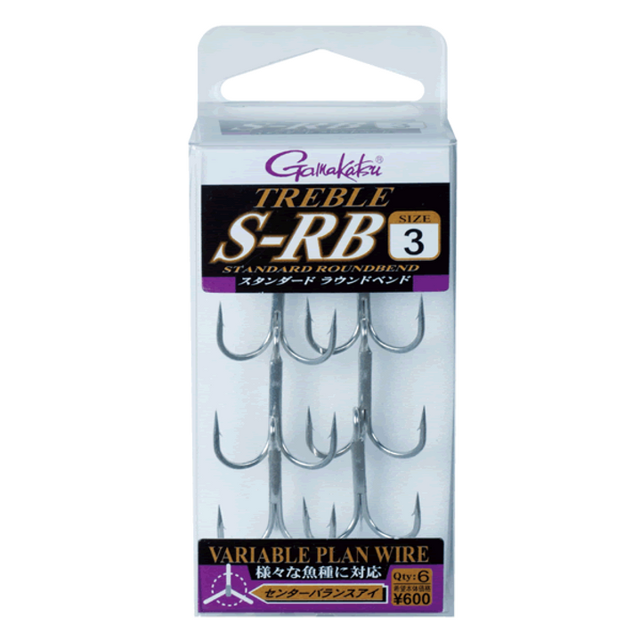 Gamakatsu TREBLE S-RB (Silver) #5 (6 pcs/pack) SILVER