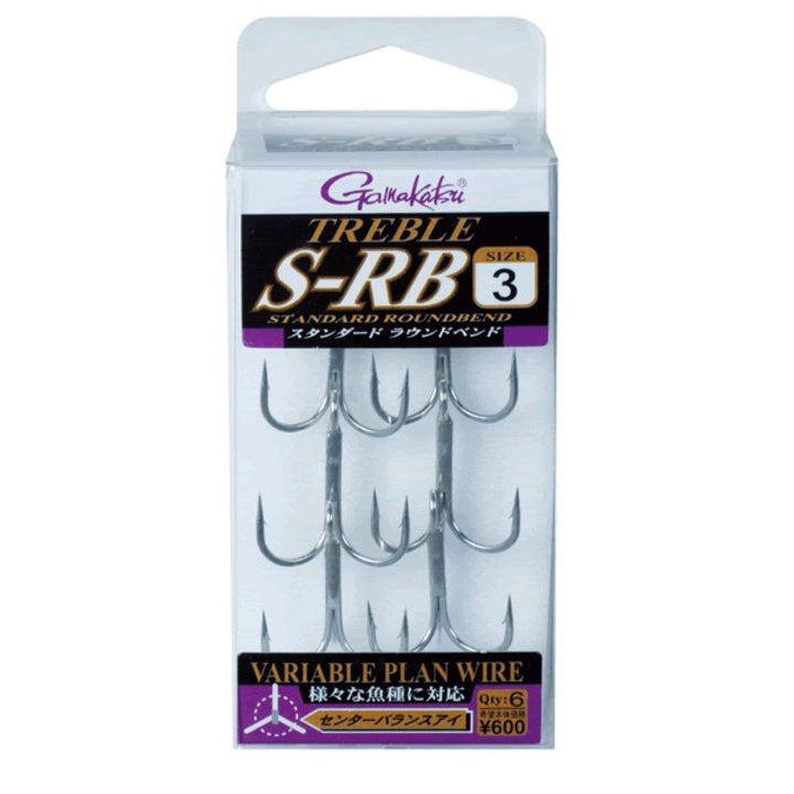 Gamakatsu TREBLE S-RB (Silver) #3 (6 pcs/pack)