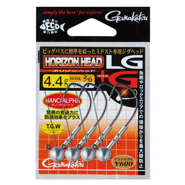 Gamakatsu HORIZON HEAD LG+G #2/0 - 6.2g 68788 (4 pcs/pack)