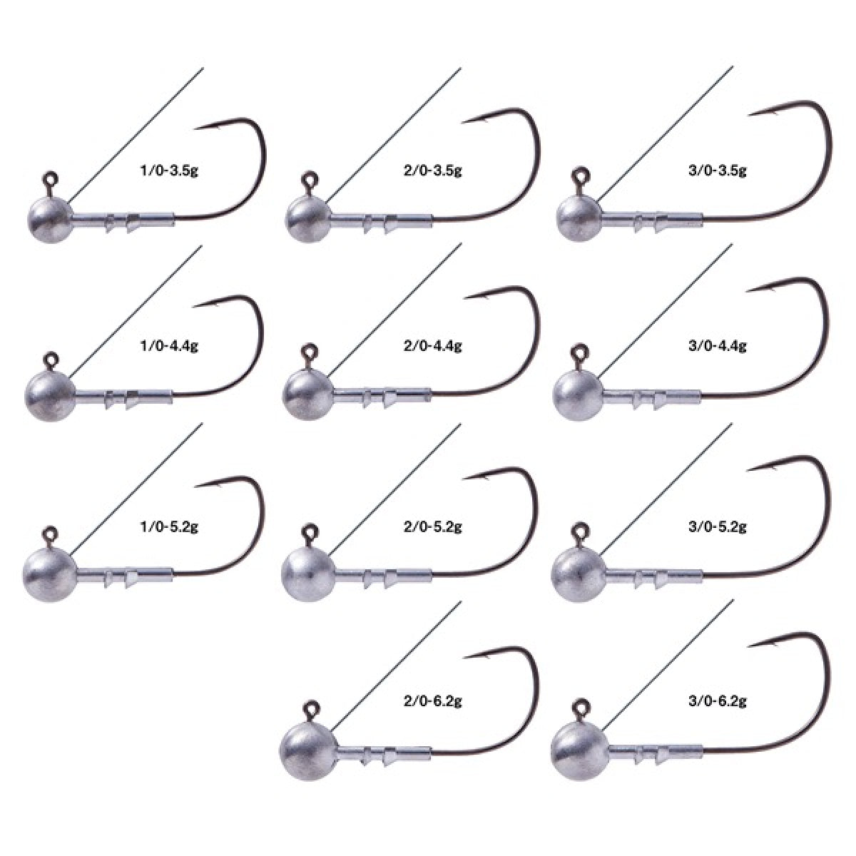Gamakatsu HORIZON HEAD LG+G #3/0 - 3.5g 68788 (4 pcs/pack)