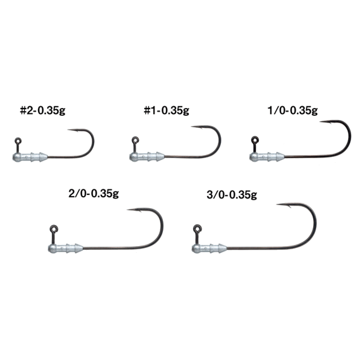 Gamakatsu HORIZON HEAD SN #1/0 : 0.35g (4 pcs/pack)
