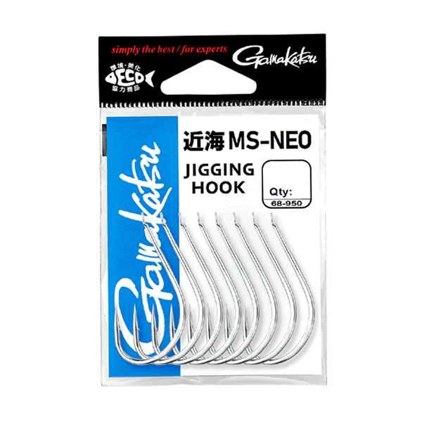 Gamakatsu JIGGING HOOK KINKAI MS-NEO #6/0 (6 pcs/pack) SILVER