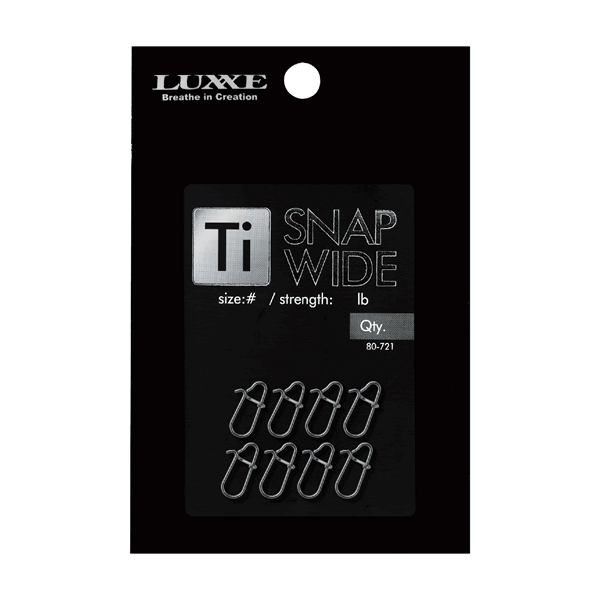 Gamakatsu Ti SNAP WIDE #1 (8 pcs/pack)