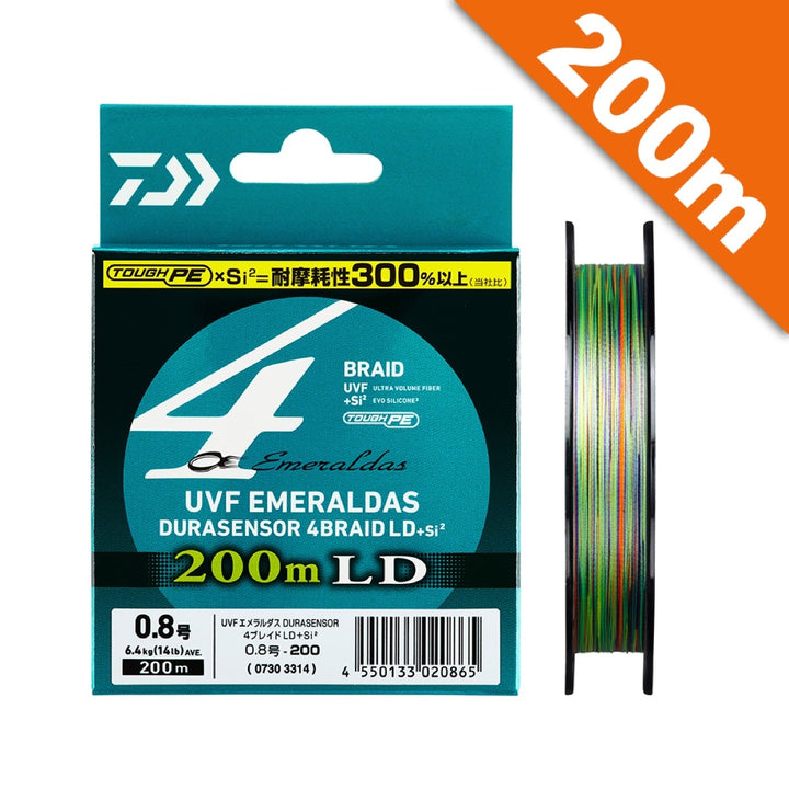 DAIWA UVF EMERALDAS DURA SENSOR X4 LD + Si2 #0.6 (10 lb) - 200m PE