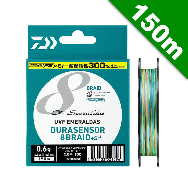 DAIWA UVF EMERALDAS DURA SENSOR X8 + Si2 #0.5 (9.0 lb) - 150m PE MULTI