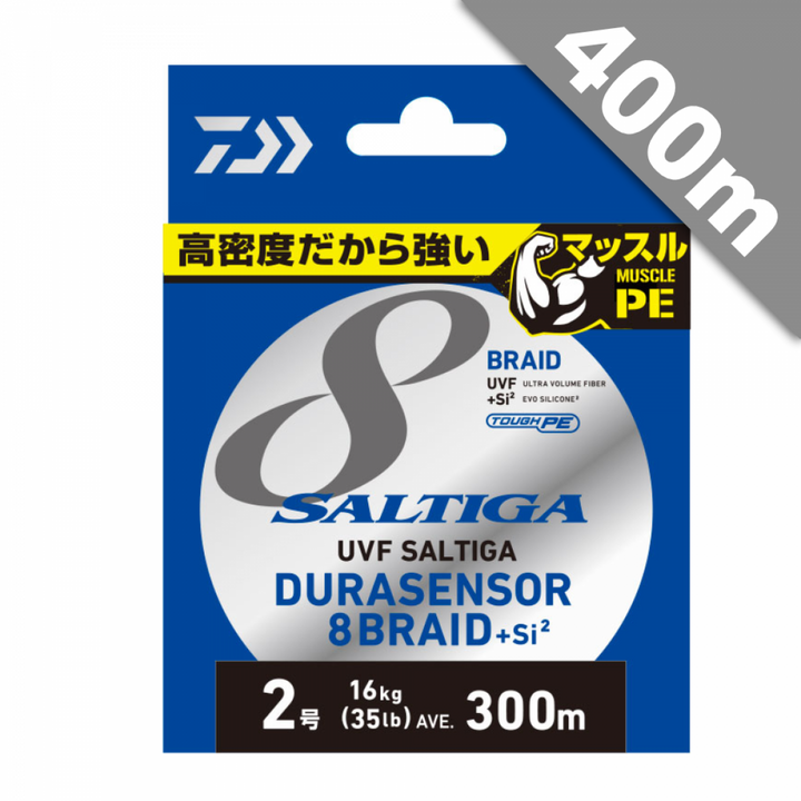 DAIWA UVF SALTIGA DURA SENSOR 8 + Si2 #4 (53 lb) -400m PE