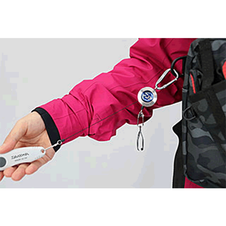 DAIWA CARABINER ON REEL DOUBLE 800 Lead: 80cm RED