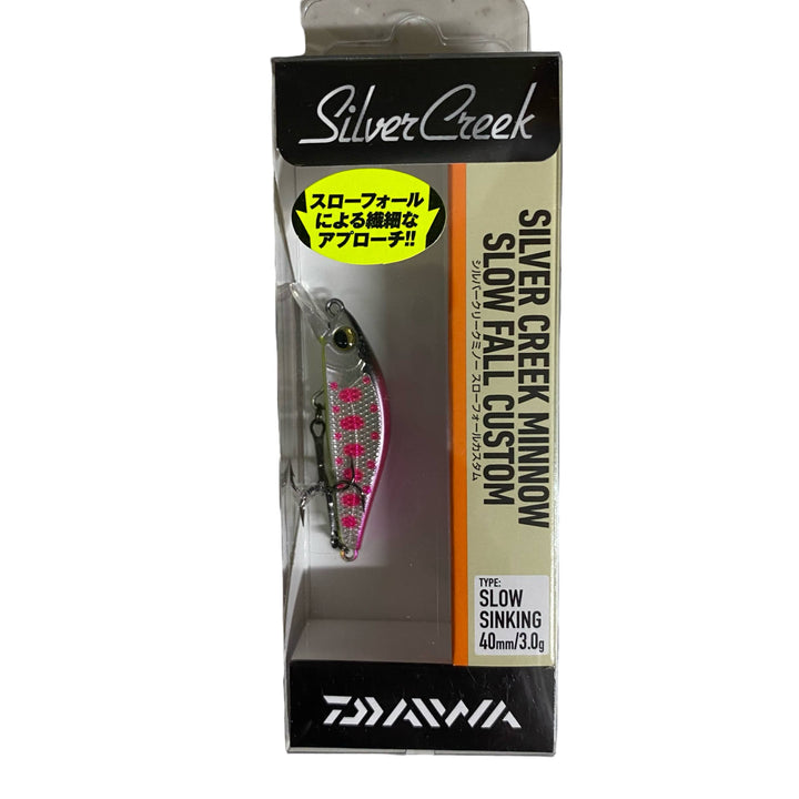 DAIWA SILVER CREEK MINNOW SLOW FALL CUSTOM 40SS 40mm : 3.0g Slow Sinking PINK YAMAME CHART BERRY