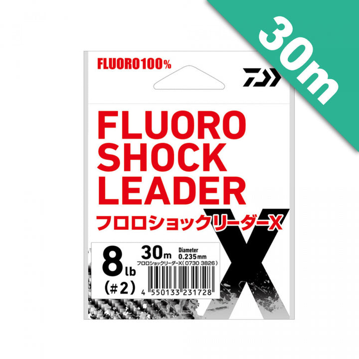 DAIWA FLUORO SHOCK LEADER X 5 lb (#1.25) - 30m Fluorocarbon Natural