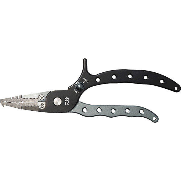 DAIWA ALUMI PLIERS alpha 200H LOCK BG for Sprint Ring #5 - #11 BLACK