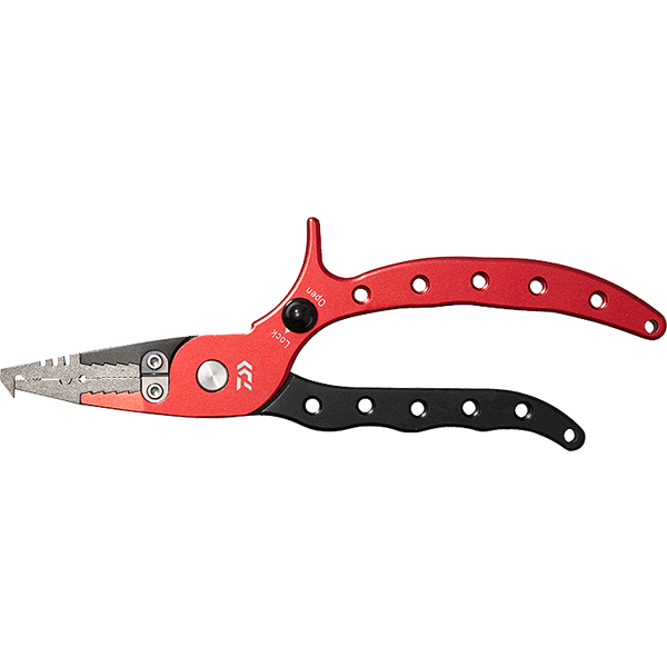 DAIWA ALUMI PLIERS alpha 200H LOCK BG for Sprint Ring #5 - #11 RED