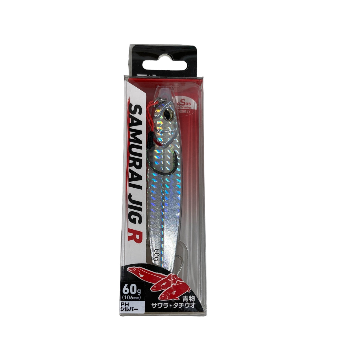 DAIWA SAMURAI JIG R 60g 105mm : 60g PH SILVER