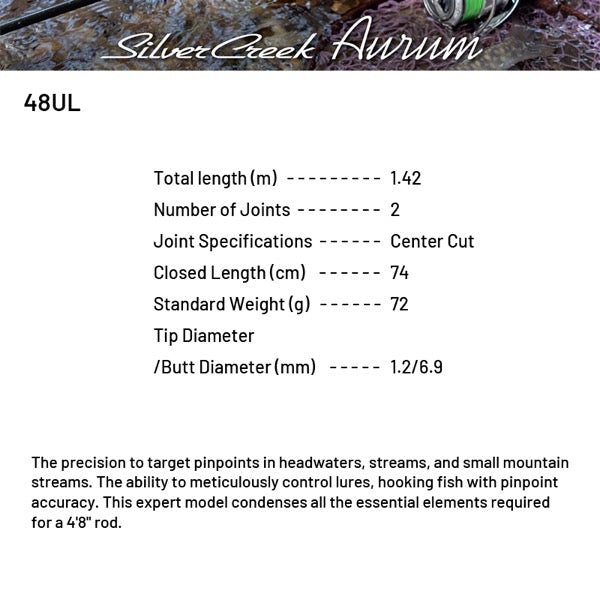 DAIWA Silver Creek Aurum 48UL Spinning