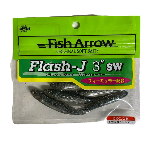 Fish Arrow FLASH-J 3" SW (5 pcs/pack) #112 INAKKO/SILVER