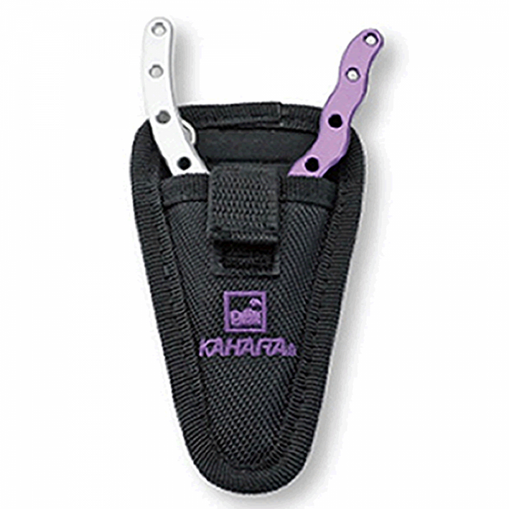 KAHARA ALUMINUM PLIERS 4.5" 4.5 inch WITH LANYARD & HOLDER BLACK / RED