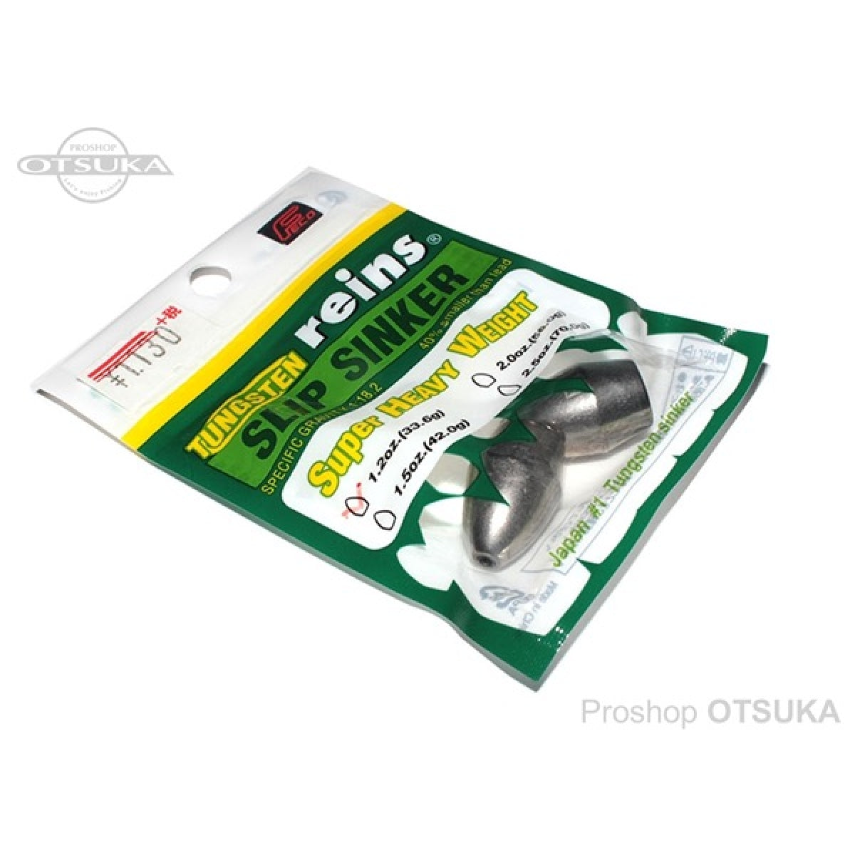 reins TG COLOR SLIP SINKER 3/4oz (1pce/pack) BLACK