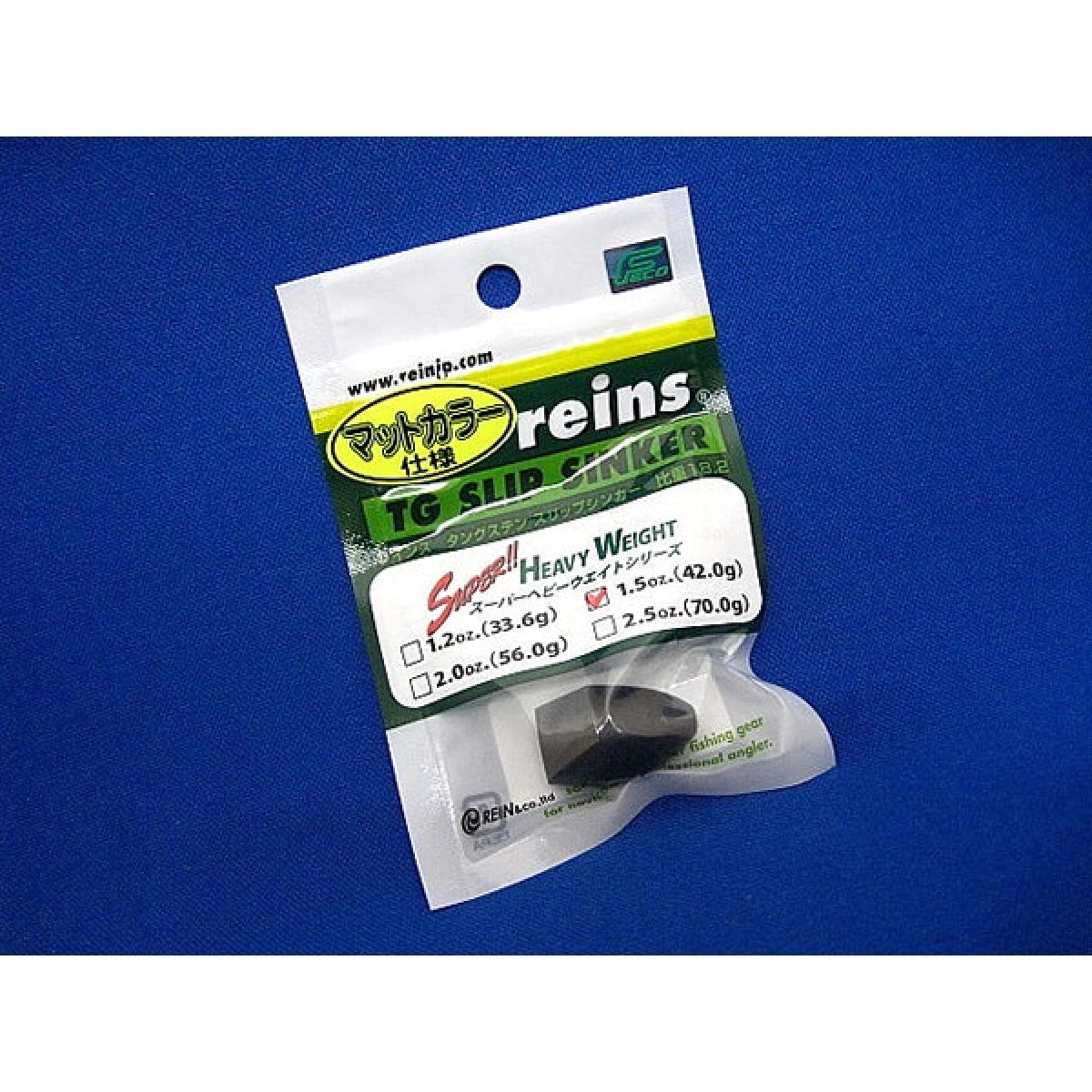 reins TG COLOR SLIP SINKER 1.5oz (1pce/pack) BLACK