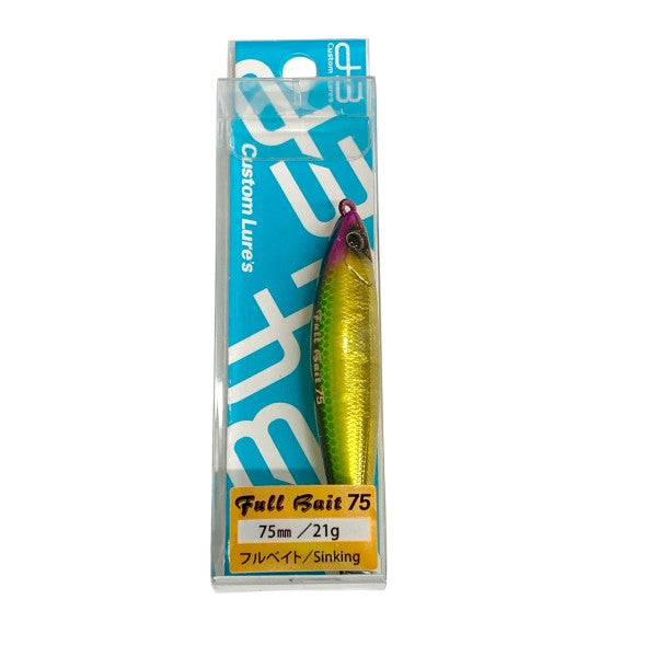 D-3 CUSTOM LURES FULL BAIT 75 75mm : 21g SINKING #F8 GGOR