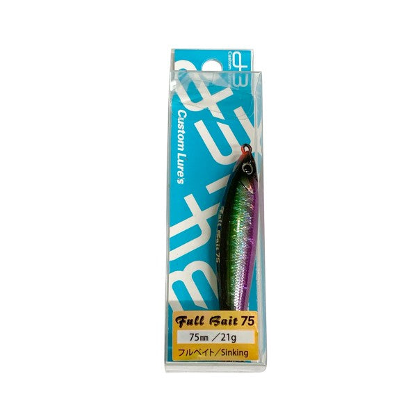 D-3 CUSTOM LURES FULL BAIT 75 75mm : 21g SINKING #F10 STE