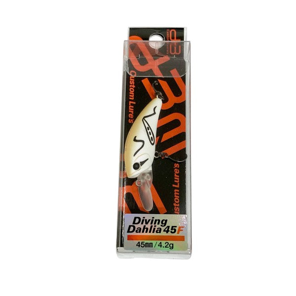 D-3 CUSTOM LURES DIVING DAHLIA 45F 45mm : 4.2g FLOATING #9 WH - ING