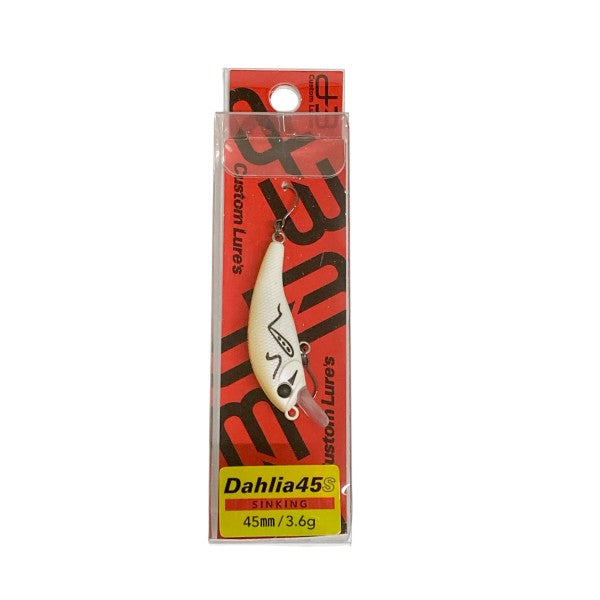 D-3 CUSTOM LURES DAHLIA 45S 45mm : 3.6g SINKING #9 WH - ING