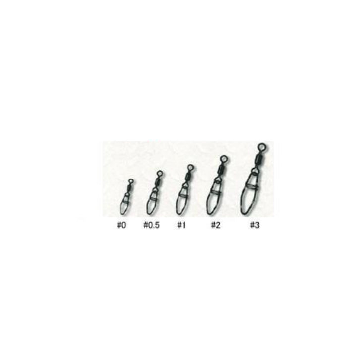 XESTA HARD LOCK SWIVEL ECONOMY #1 (6 pcs/pack) BLACK