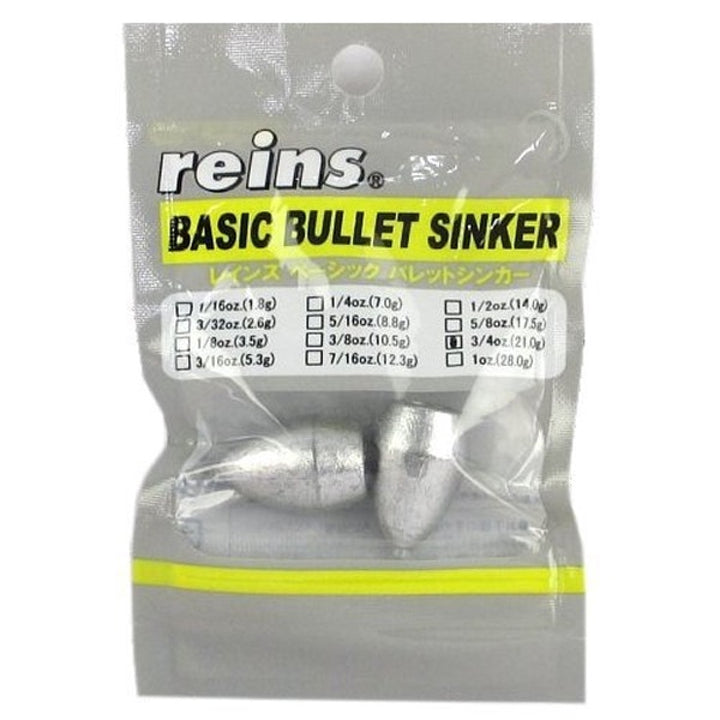 reins BASIC BULLET SINKER 3/4oz