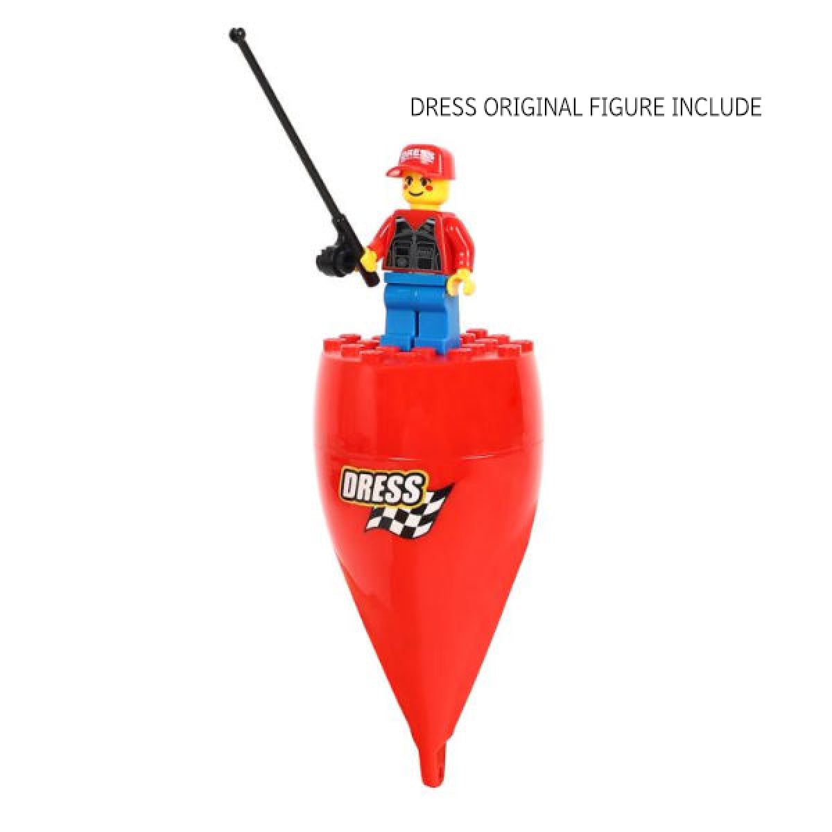 DRESS BLOCK FLOAT 50mm×102mm : 40g RED