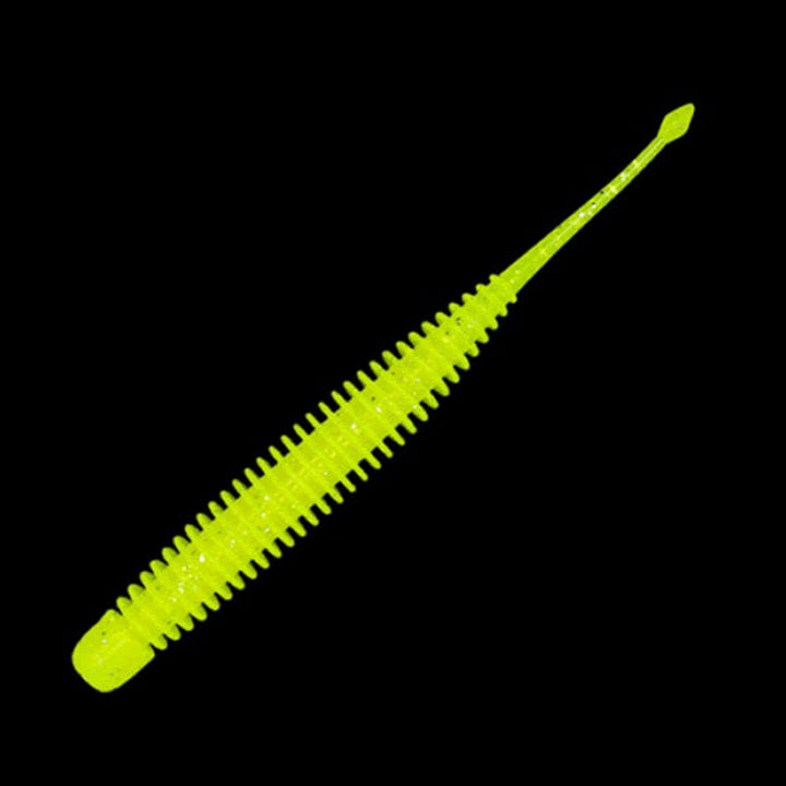 GEECRACK PIKUPIKU PINTAIL 2.5" (10 pcs/pack) #S521 CHART GLOW/SILVER F