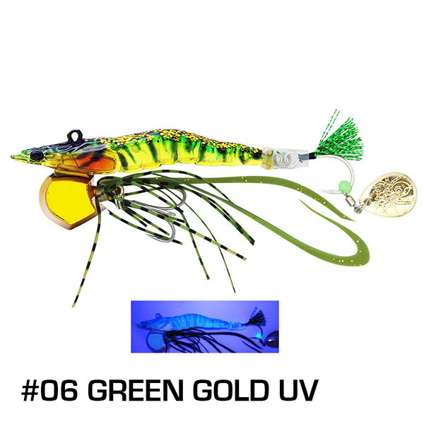 LITTLE JACK EBINEM 30g 60.5mm : 30g Sinking #06 GREEN GOLD UV