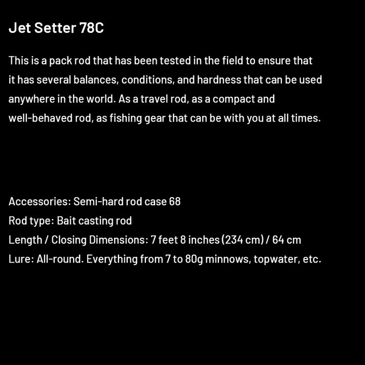 Jet Slow Jet Setter Jet Setter 78C (4 pieces, Casting)