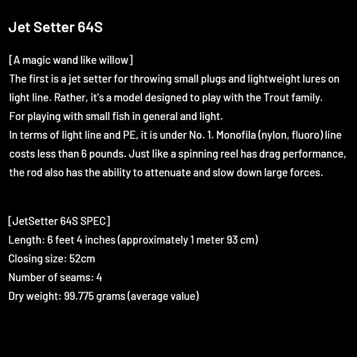 Jet Slow Jet Setter Jet Setter 64S (4 pieces, Spinning)