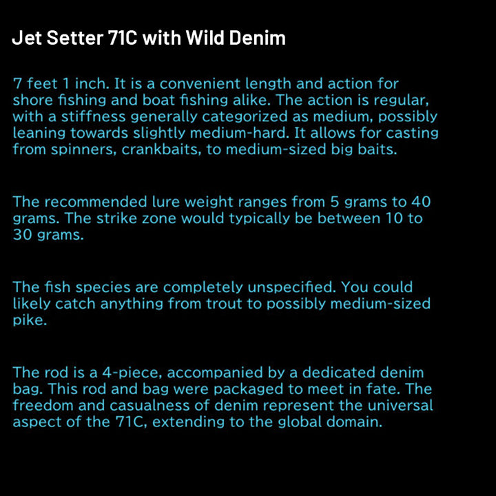 Jet Slow Jet Setter Jet Setter 71C with Wild Denim (4 pieces, Casting)
