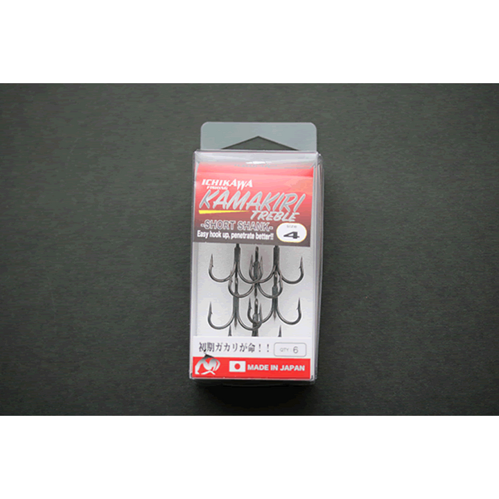 ICHIKAWA KAMAKIRI TREBLE SHORT SHANK #4 (6 pcs/pack)