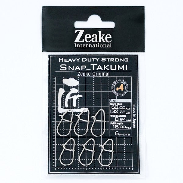 Zeake TAKUMI SNAP #4 : 132.28lb (6 pcs/pack)