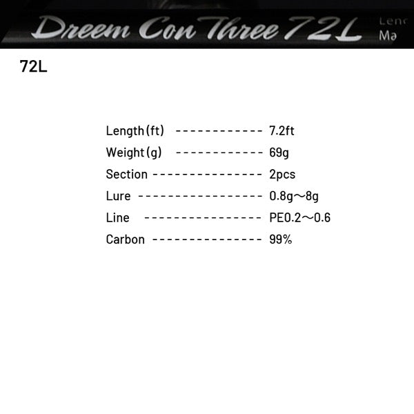 Dreem UP Dreem Con Three 72L (Spinning)