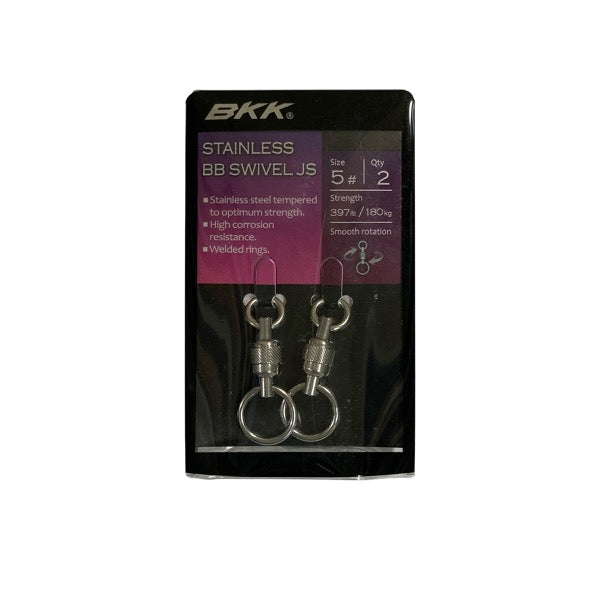 BKK STAINLESS BB SWIVEL JS #00 (2 pcs/pack)