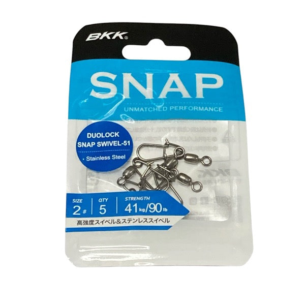 BKK DUO LOCK SNAP SWIVEL-51 #1 (5 pcs/pack)