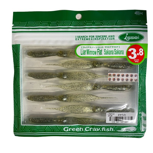 issei LIAR MINNOW FLAT SAKANA SAKANA 3.8" (7 pcs/pack) #13 NUMA BAIT