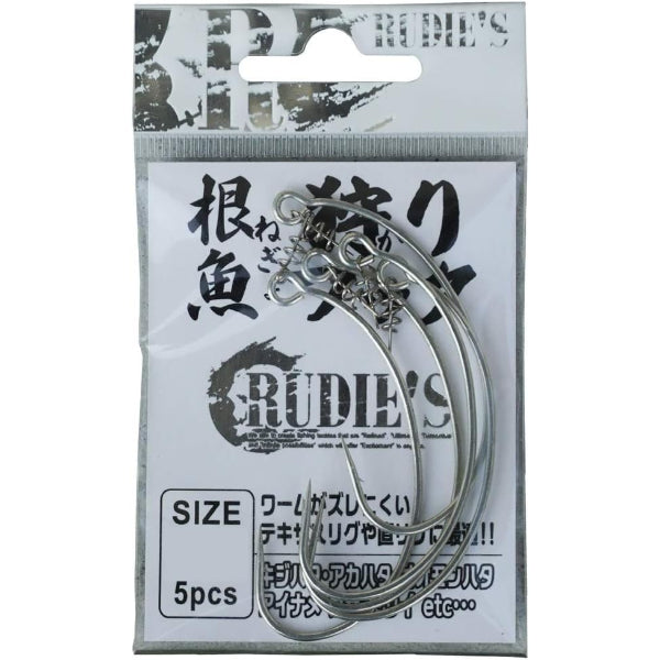 RUDIE'S NEGYOKARI J・H HOOK #4/0 (5 pcs/pack)