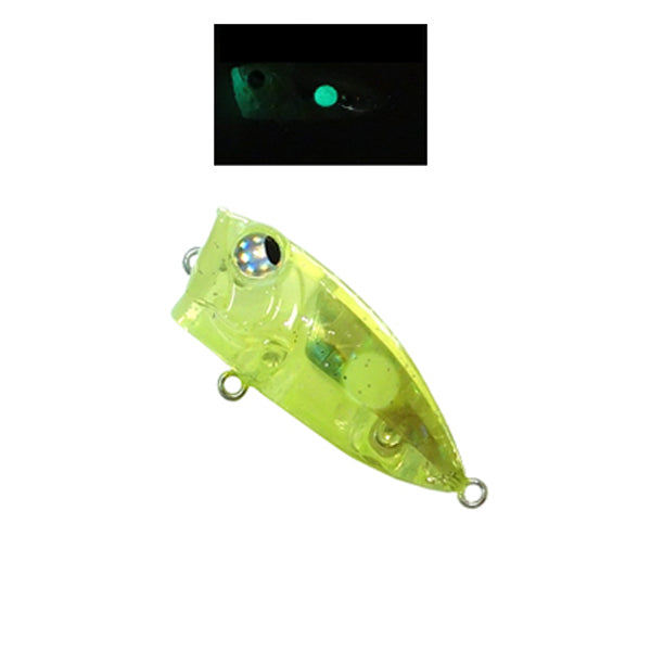 RUDIE'S MEBA POPPER Z 35mm : 3.5g CHART SPOT GLOW
