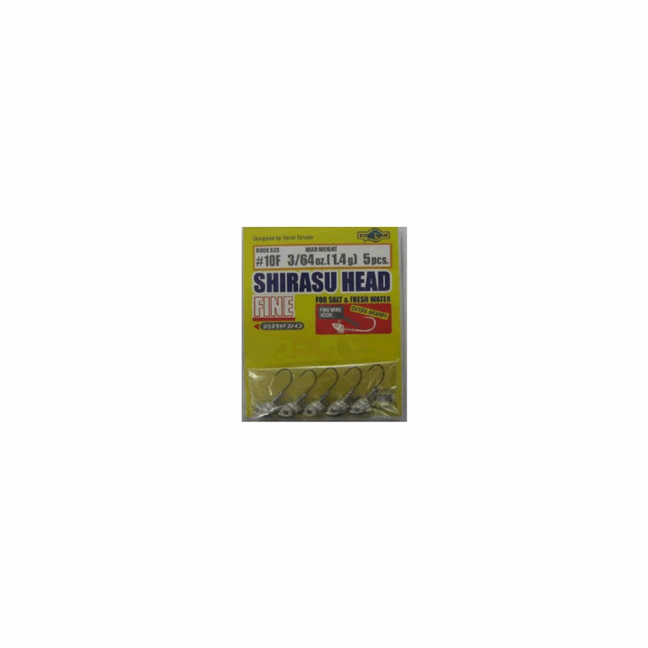 ECOGEAR SHIRASU HEAD FINE #10F - 3/64oz (1.4g) (5 pcs/pack)