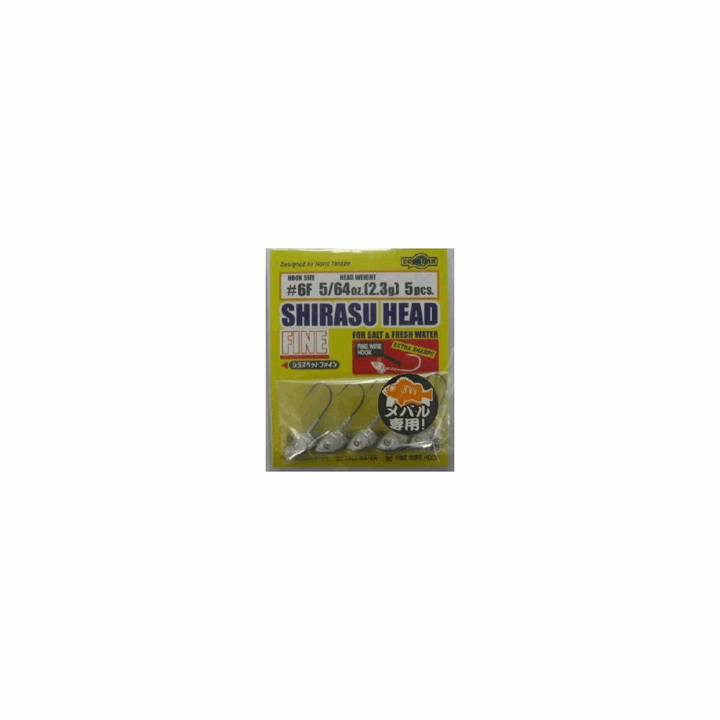 ECOGEAR SHIRASU HEAD FINE #6F - 5/64oz (2.3g) (5 pcs/pack)
