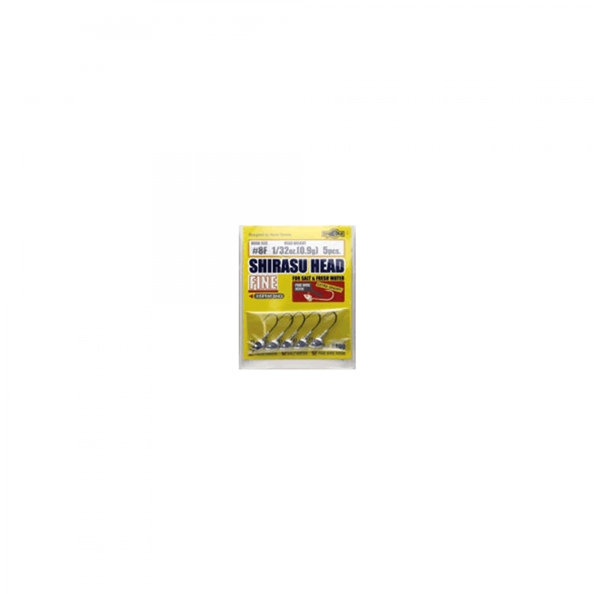 ECOGEAR SHIRASU HEAD FINE #6F - 1/48oz (0.6g) (5 pcs/pack)